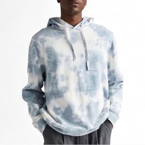Richer Poorer Tie Dye Fleece Hoodie Blue Mirage Size M